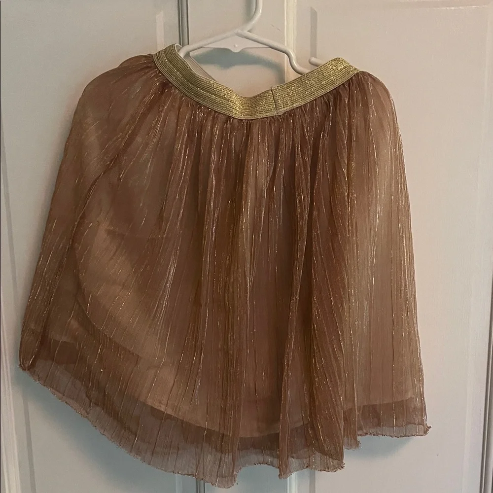 Wonder Nation Gold and Brown A-Line Skirt - Picture 3 of 3